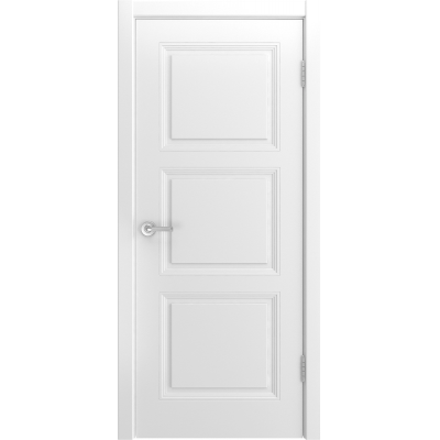Ульяновская дверь Уно-4 белая эмаль ДГ 