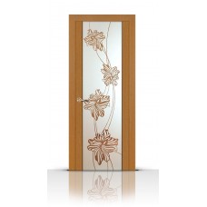Дверь СитиДорс модель Нежность цвет Анегри светлый зеркало