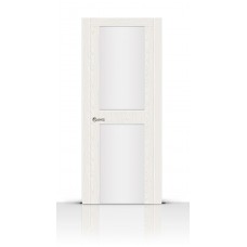 Дверь СитиДорс модель Турин-3 цвет Ясень белый триплекс белый