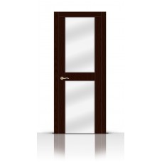 Дверь СитиДорс модель Турин-3 цвет Ясень шоколад зеркало