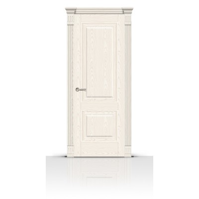 Межкомнатная Дверь СитиДорс модель Элеганс-1 цвет Ясень белый
