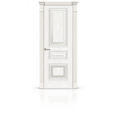 Межкомнатная Дверь СитиДорс модель Элеганс-3 цвет Ясень белый