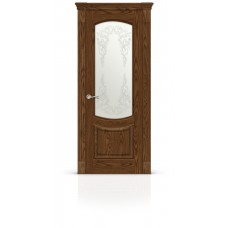 Дверь СитиДорс модель Калисто цвет Дуб морёный стекло